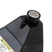 Leak Detector laser 2 with caution sign on white background