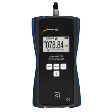 Magnetic Field Meter second ront view on white background
