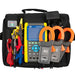 Power-Analysator full set top view on white background