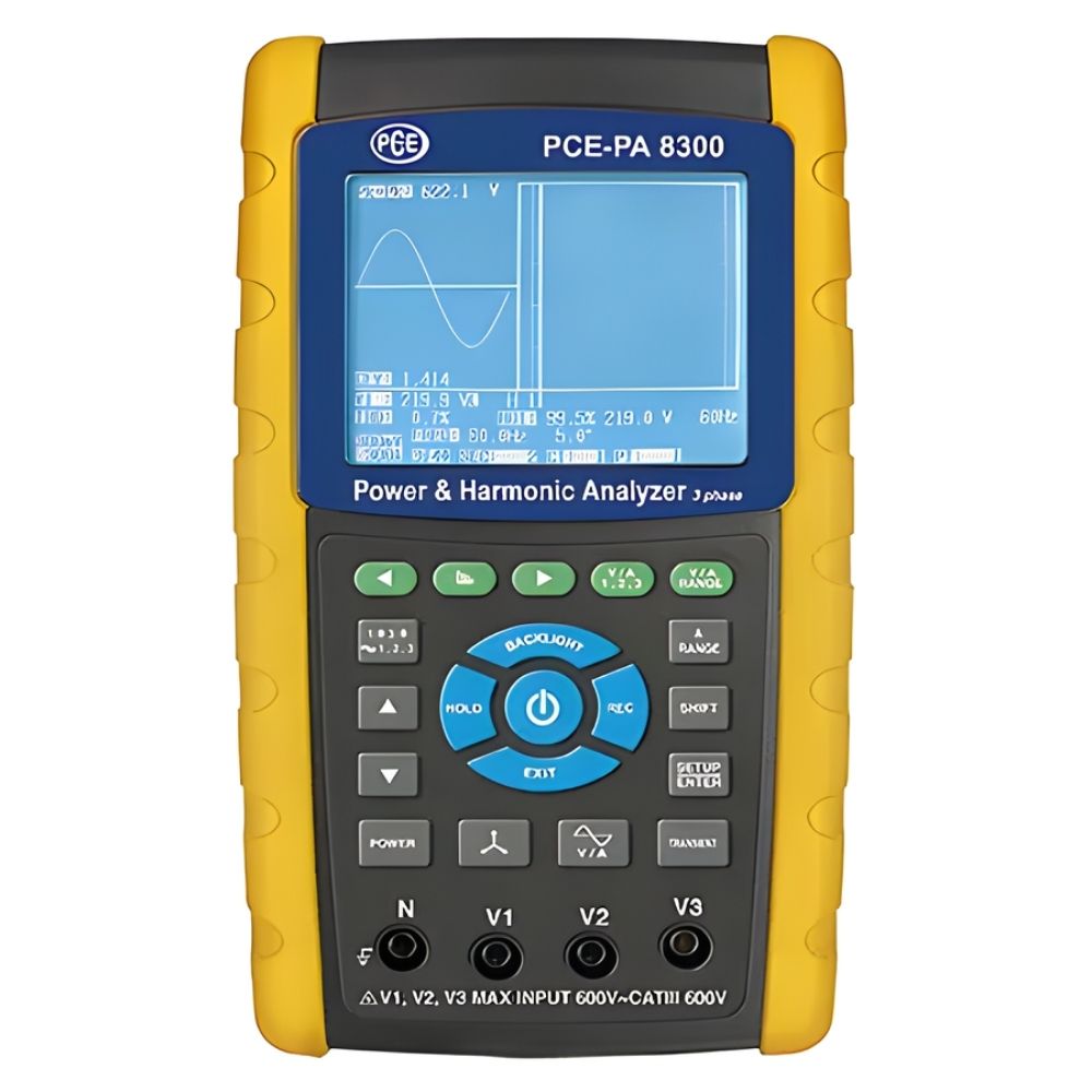Power-Analysator full front view on white background