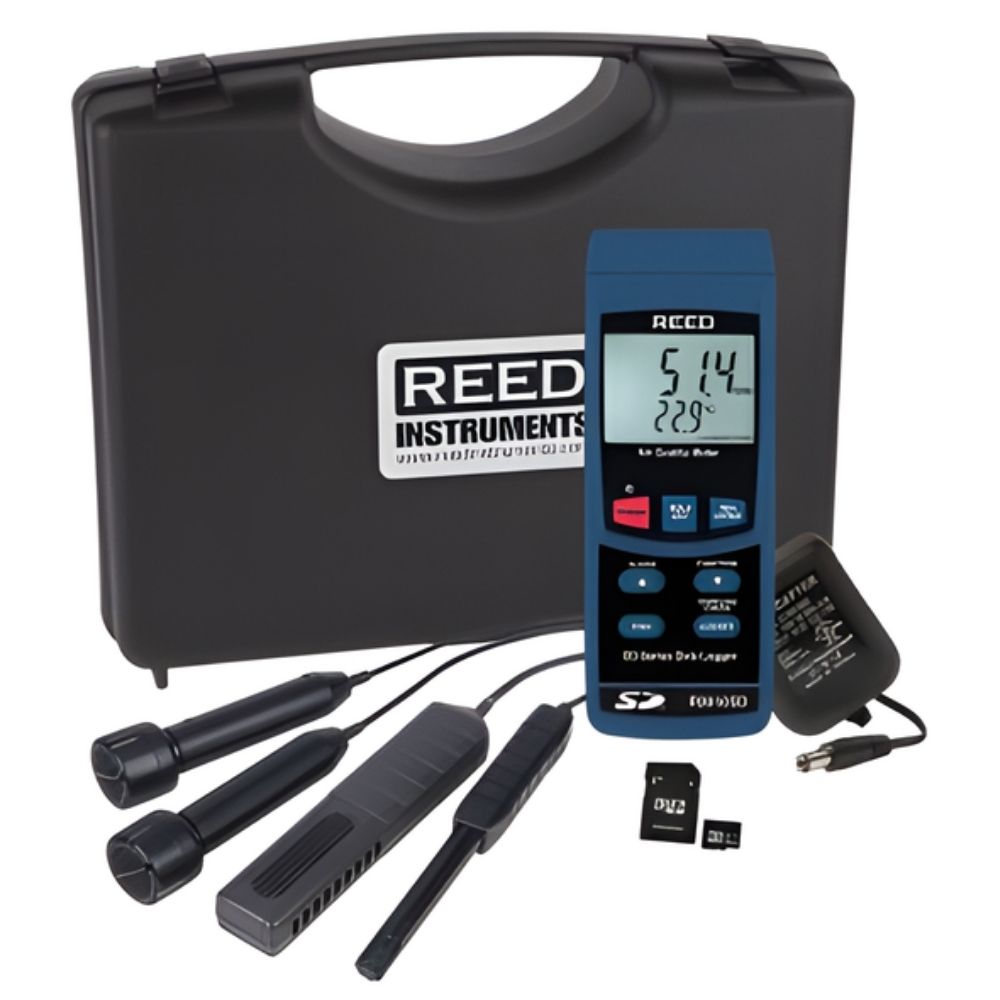 O2 Measurement Device Reed REED R9910SD-KIT IAQ Data Logging Kit | CO2, CO, O2 — Westerly Apollo