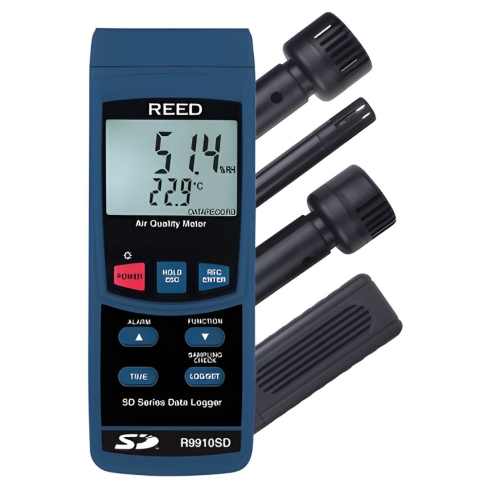 O2 Measurement Device Reed REED R9910SD-KIT IAQ Data Logging Kit | CO2, CO, O2 — Westerly Apollo