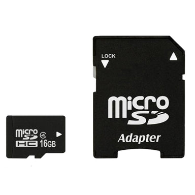 Micro SD card with adapter on a white background