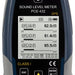 Sound Level Meter fourth full screen front view on white background