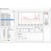 Sound Level Meter second pc screen display frequency on white background