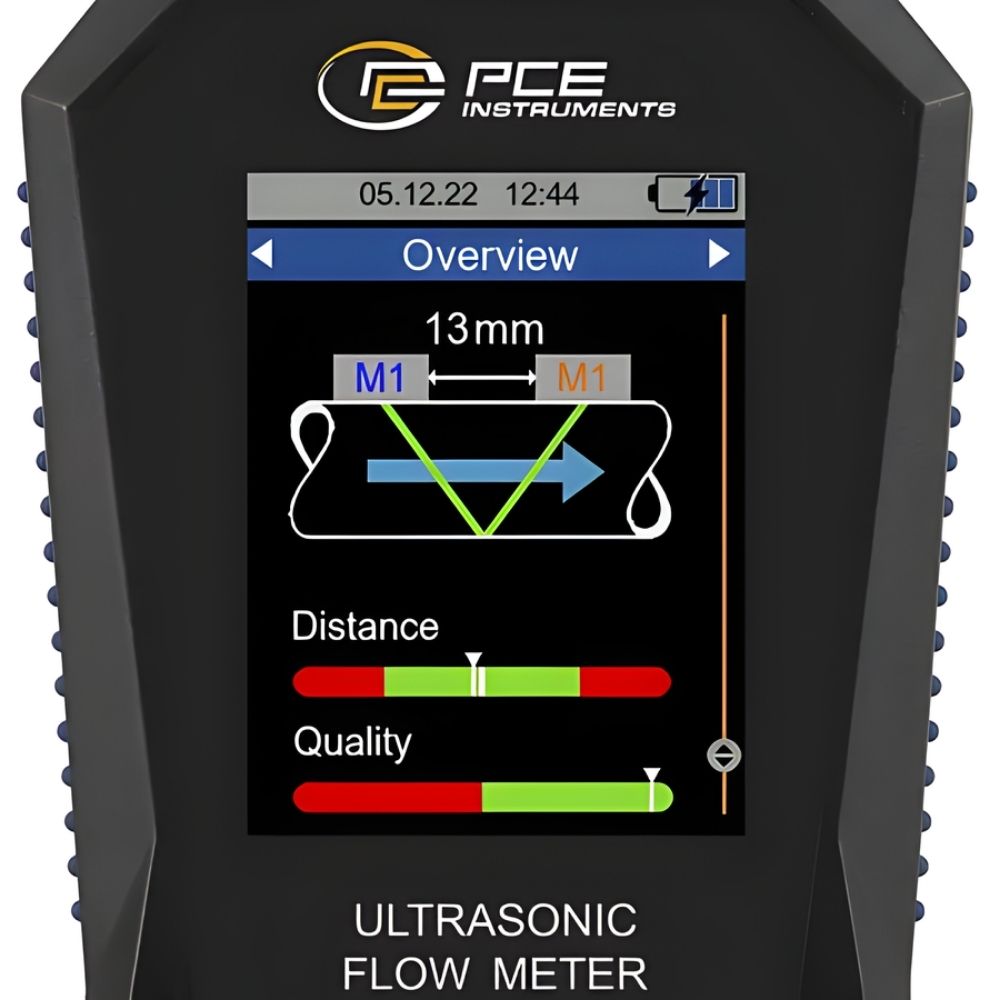 Ultrasonic Flow Meter front close up view on white background