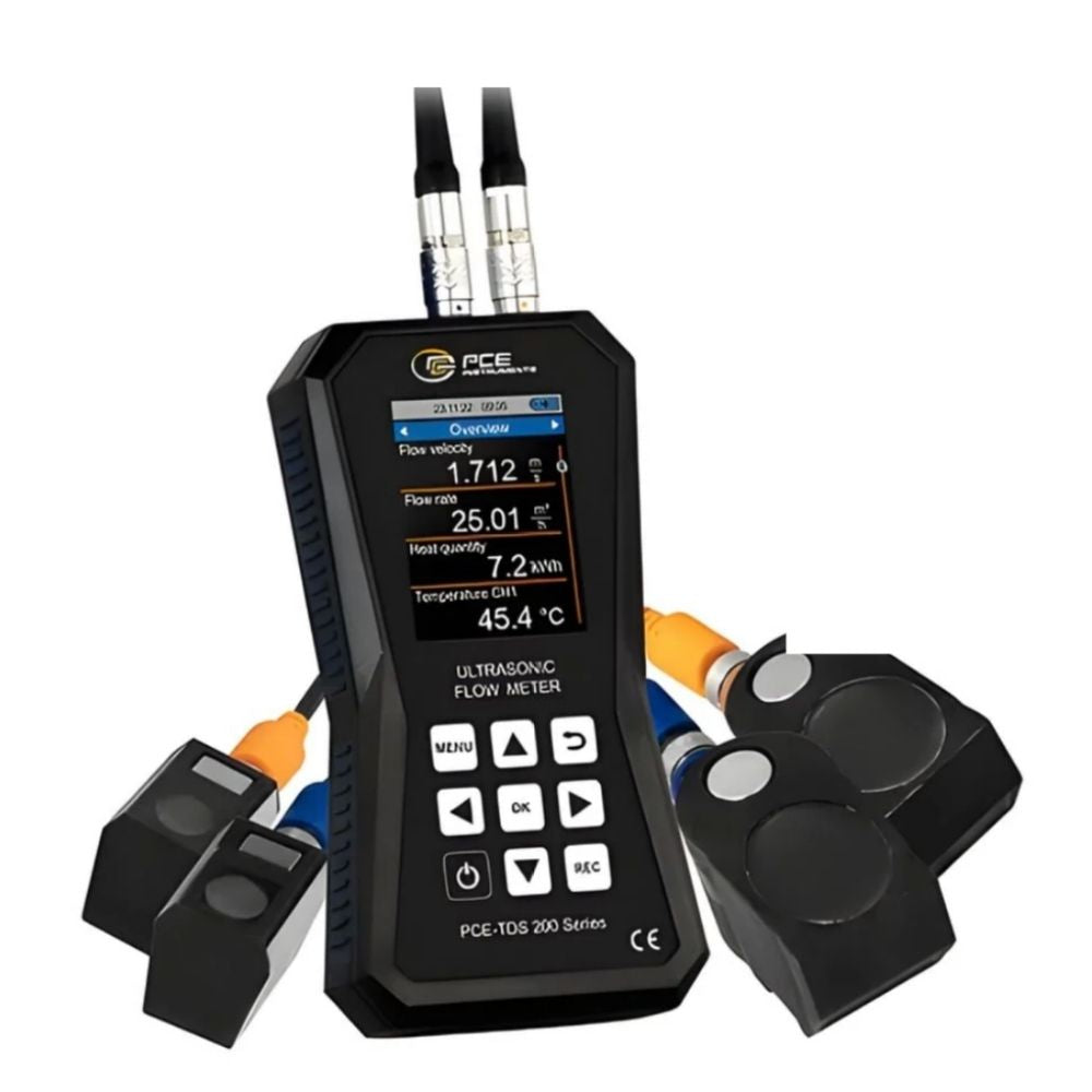 Ultrasonic Flow Meter full front view on white background