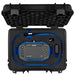 Video Borescope complete set in storage bag top view on white background