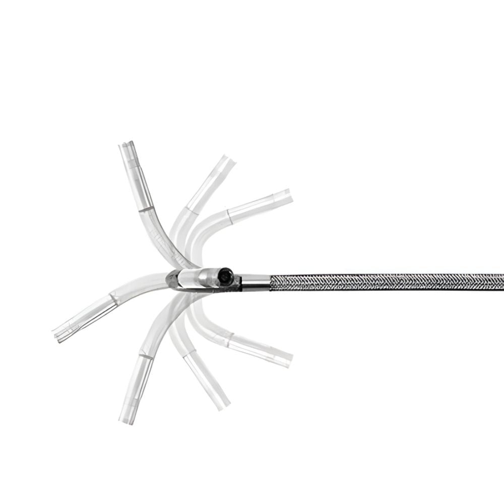 Videoscope camera on white background